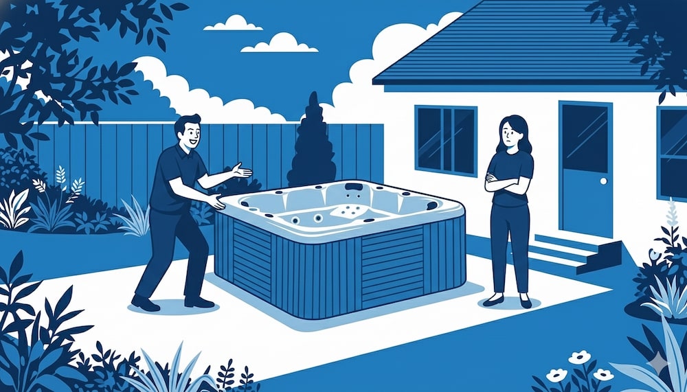 secondhand hot tub