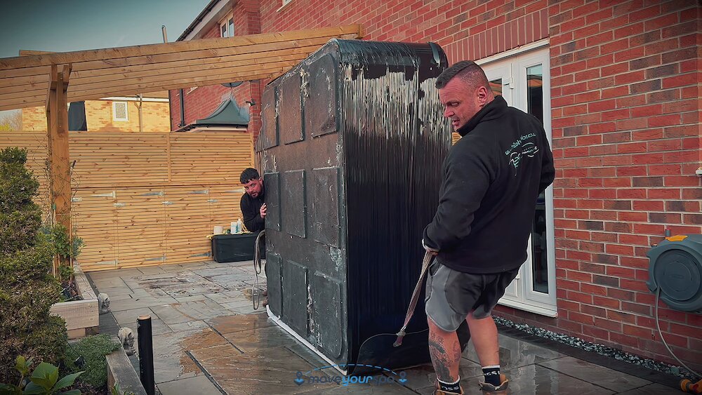 Load video: Hot tub moving company video
