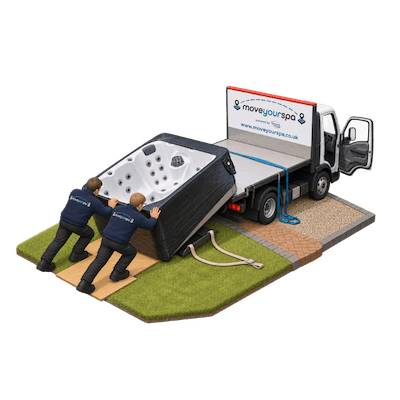 hot tub moving icon